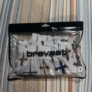 Bravest Studios Multicolor Cross Pattern Men Shorts